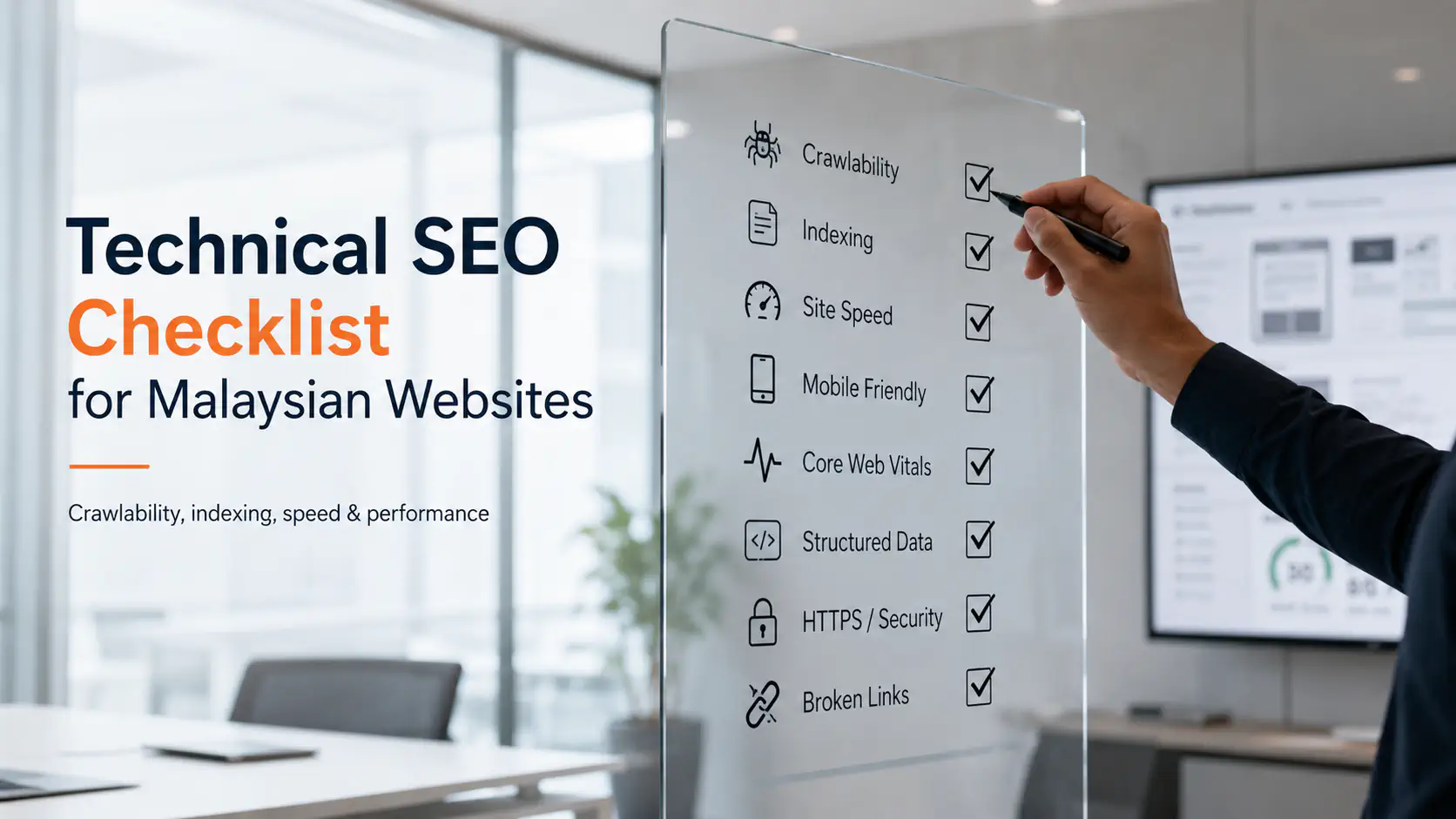 Technical SEO checklist for Malaysian websites covering crawling, indexing and performance